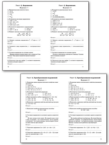 Контрольно-измерительные материалы. Алгебра. 7 класс - 10