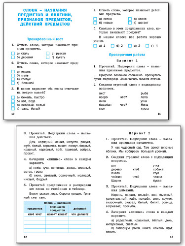 Проверочные и контрольные работы по русскому языку. 1 класс: рабочая тетрадь - 10