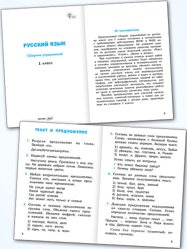 Русский язык: сборник упражнений. 1 класс - 8