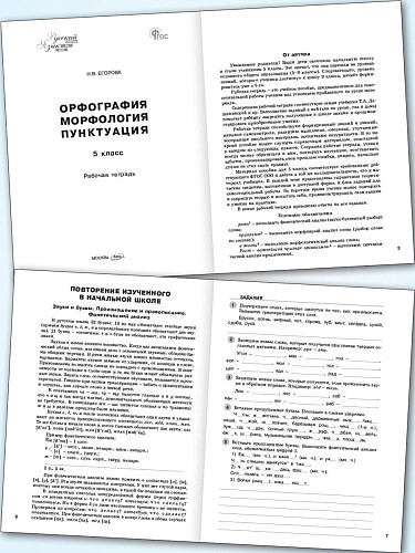 Орфография. Морфология. Пунктуация. 5 класс: рабочая тетрадь - 8