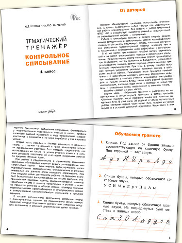 Тематический тренажёр. Контрольное списывание. 1 класс - 8