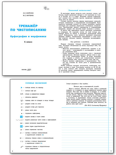 Тренажёр по чистописанию: орфография и морфемика. 5 класс - 8