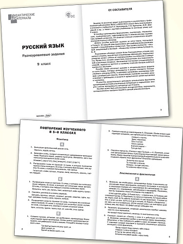 Русский язык. Разноуровневые задания. 9 класс - 8