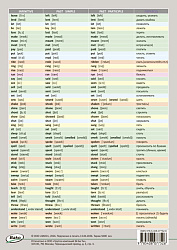 Таблица английских неправильных глаголов формата А4 - 1