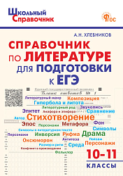 Справочник по литературе для подготовки к ЕГЭ. 10–11 классы