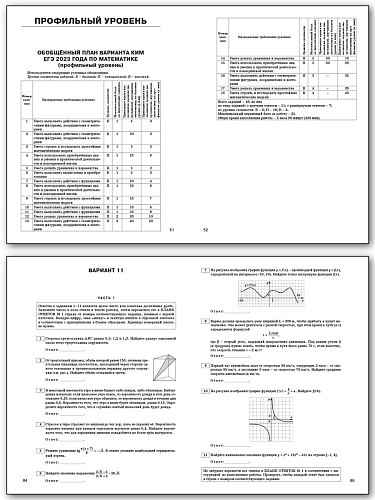 ЕГЭ 2023. Математика. Базовый и профильный уровень. 25 типовых тренировочных вариантов - 12
