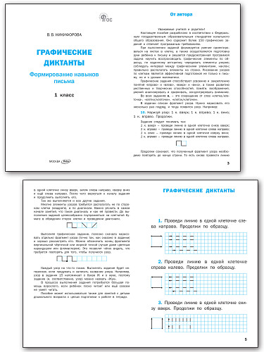 Графические диктанты: формирование навыков письма. 1 класс - 7