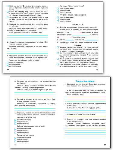 Проверочные и контрольные работы по русскому языку. 4 класс: рабочая тетрадь - 10