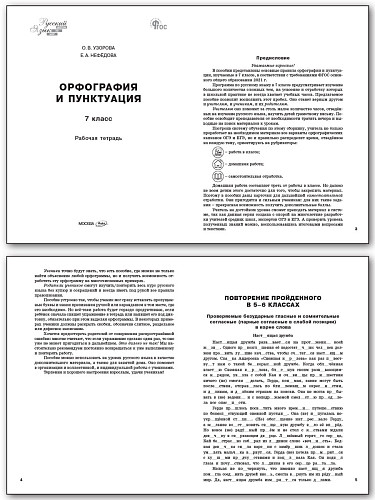 Орфография и пунктуация. 7 класс: рабочая тетрадь - 8