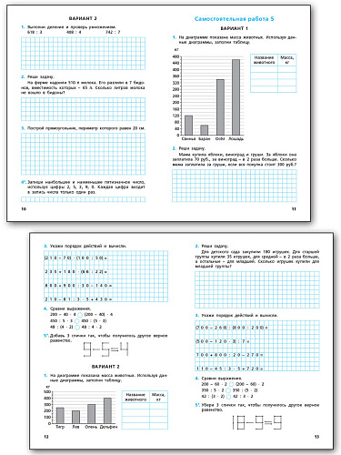 Самостоятельные и контрольные работы по математике. 4 класс: рабочая тетрадь - 10
