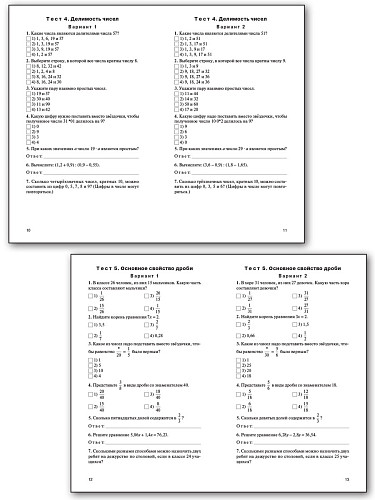 Контрольно-измерительные материалы. Математика. 6 класс - 10