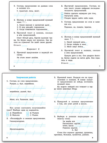 Проверочные и контрольные работы по русскому языку. 1 класс: рабочая тетрадь - 9