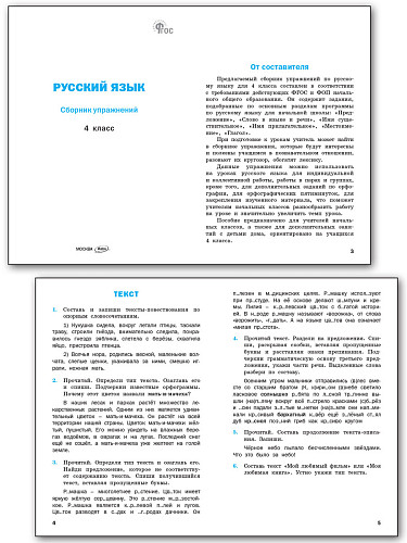 Русский язык: сборник упражнений. 4 класс - 8