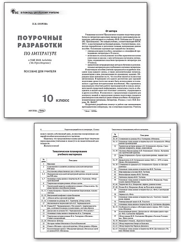 Поурочные разработки по литературе. 10 класс. К УМК Ю.В. Лебедева - 7