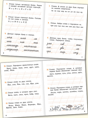 Тематический тренажёр. Контрольное списывание. 1 класс - 9