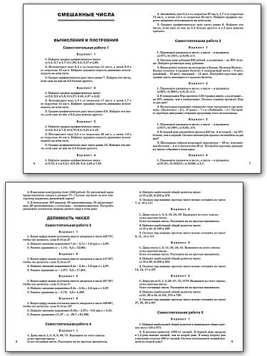 Самостоятельные и контрольные работы по математике. 6 класс - 9