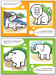 Книжка-раскраска «Я учусь рисовать животных» для детей до 6 лет, ступенька 3 - 4